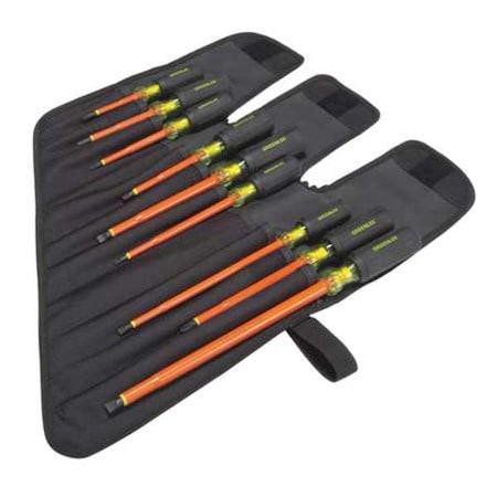 Ins. Screwdriver Set Slot/Phillips 9 Pc Type 0153 01 INS by USA Greenlee Screwdriver Sets