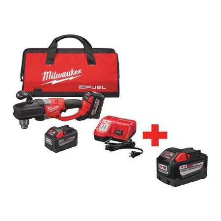 Cordless Right Angle Drill Kit 18.0V Type 2707 22HD 48 11 1890 by USA Milwaukee Right Angle Power Drills