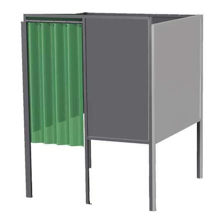 Welding Booth 4ft.x5ft. Wall Mounted by USA Greene Welding Screens