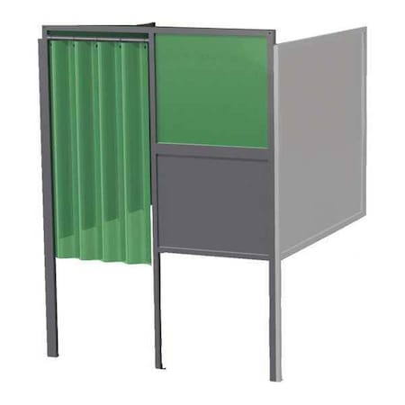Welding Booth 4ft.x4ft. Wall Mounted Type GB 74.A by USA Greene Welding Screens