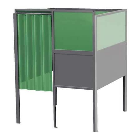 Welding Booth 4ft.x4ft. Wall Mounted Type GB 74.04.A DM by USA Greene Welding Screens