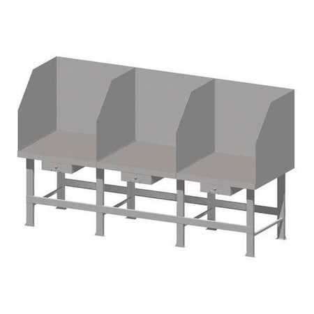 Three Station Welding Bench No Drawers by USA Greene Specialty Welding Accessories
