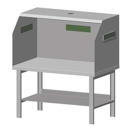Arc Welding Bench 60"x36" w/Shield Type SELA 2112.W by USA Greene Specialty Welding Accessories