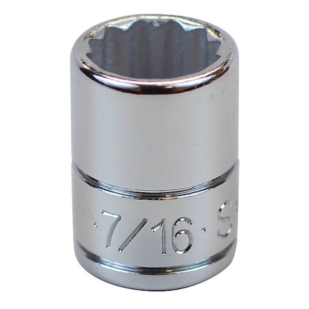 Socket 1/4 in. Dr 7/16 in. 12 Pt. Type 43914 by USA SK Sockets