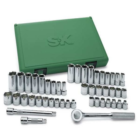 Socket Wrench Set 3/8 in. Dr 47 pc by USA SK Socket Sets