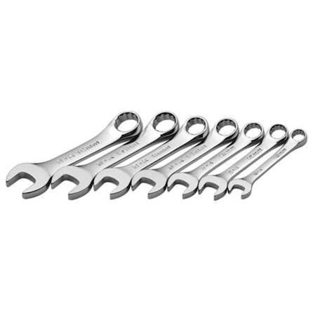 Combo Wrench Set Short 10 18mm 7 Pc by USA SK Combination Wrench Sets