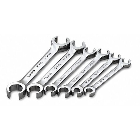 Flare Nut Wrench Set 6 Pieces 6 Pts by USA SK Combination Wrench Sets