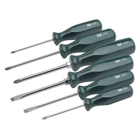 Screwdriver Set Slotted/Phillips 6 Pc Type 86320 by USA SK Screwdriver Sets