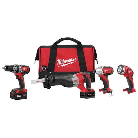 M18 Cordless Combination Kit 3.0A/hr. 18V by USA Milwaukee Cordless Power Tool Combination Kits