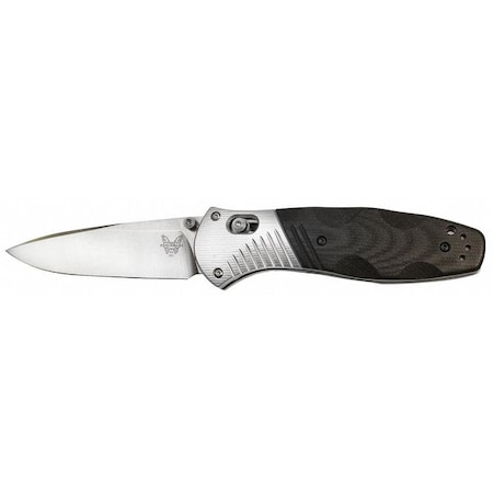 Folding Knife Fine Drop Point Blk 3 5/8 by USA Benchmade Folding Knives