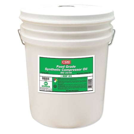Food Grade Compressor Oil ISO32/46 5 Gal by USA CRC Air Compressor Oil