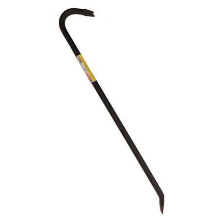 Gooseneck Wrecking Bar 3/4 In. W by USA Council Tool Nail Pullers Wrecking & Pry Bars