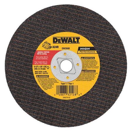 Metal Abrasive Saw Blade 6 1/2"x1/8" Min. Qty 25 by USA Dewalt Circular Power Saw Blades