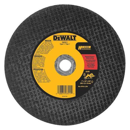 Metal Abrasive Blade 7x1/8 Min. Qty 25 Type DW3511 by USA Dewalt Circular Power Saw Blades