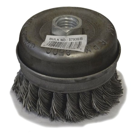Knot Wire Cup Brush 3" 5/8" 11" Adapter by USA Eazypower Nut Setters & Bit Holders
