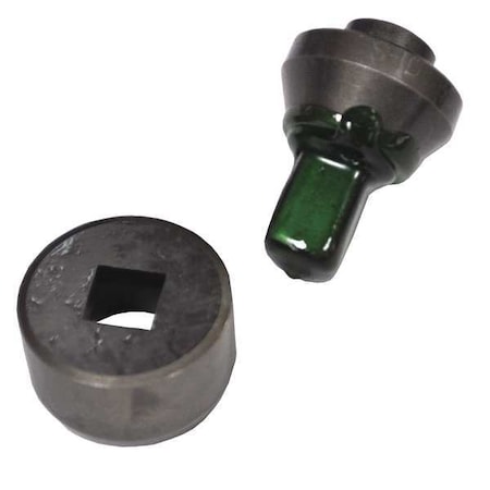 Punch/Die Set Square Hydraulic 1/2 In by USA Huskie Tools Punch & Die Sets