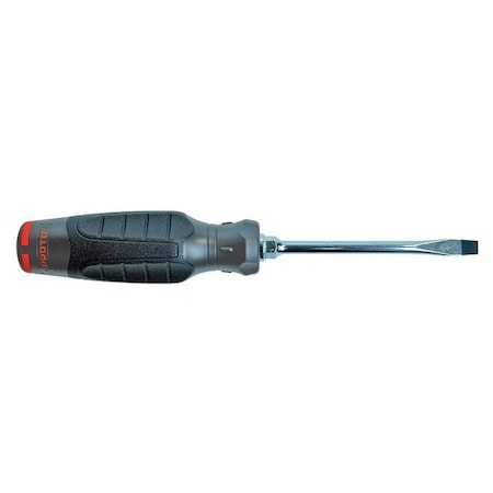 Screwdriver Slotted 1/4x4In Rnd with Hex Type JKB1404RP by USA Proto Screwdrivers