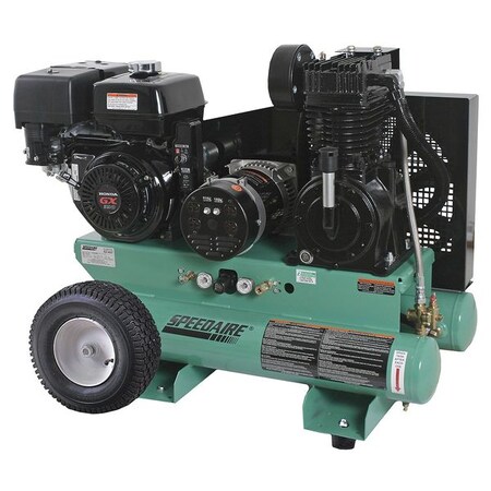 Compressor/Generator Portable Recoil by USA Speedaire Air Compressor Gas Compressors & Generators