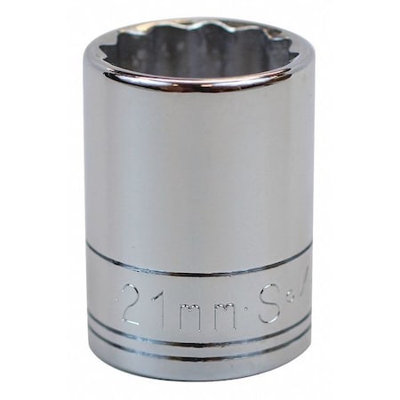 Socket 1/2 in. Dr 21mm 12 Pt. Type 40321 by USA SK Sockets