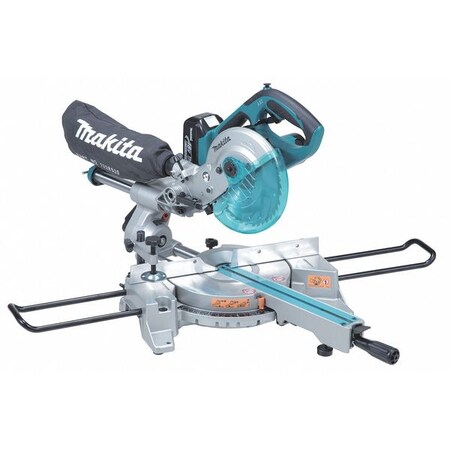 18 V 7.5" dia. Cordless Sliding Miter Saw Kit with Batteries by USA Makita Power Miter Saws
