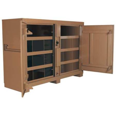 Jobsite Storage Cabinet 72" W x 24" D x 51" H Tan by USA Knaack Jobsite Boxes
