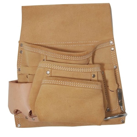 10 Pocket Nail and Tool Pouch Leather by USA Westward Tool & Work Belts Aprons & Suspenders