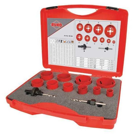 Bi Metal Hole Saw Kit Super 12 Pcs. by USA Ruko Hole Saws & Cutters