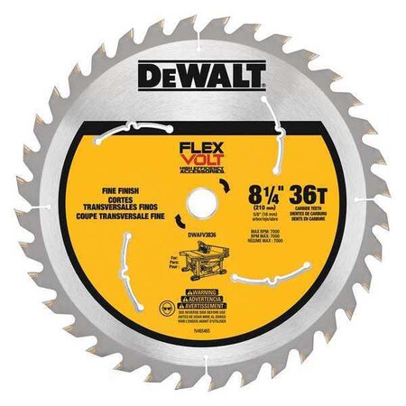 Table Saw Blade 8 1/4" 36 Tooth by USA Dewalt Circular Power Saw Blades