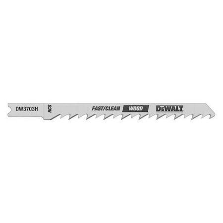 Clean Cut Jig Saw Blade 4" 6TPI PK5 by USA Dewalt Power Jig Saw Blades
