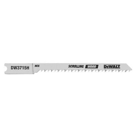 Scrolling Jig Saw Blade 3" 12TPI PK5 Min. Qty 5 by USA Dewalt Power Jig Saw Blades