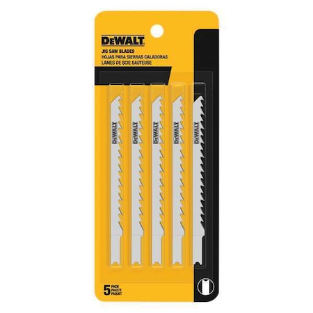 Wood Cutting Jig Saw Blade 4" 6TPI PK5 Min. Qty 5 by USA Dewalt Power Jig Saw Blades