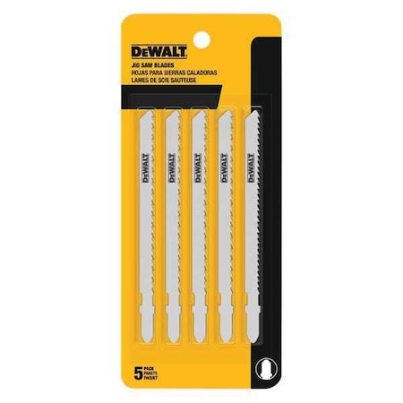 Cobalt Jig Saw Blade 4" 8TPI PK5 by USA Dewalt Power Jig Saw Blades