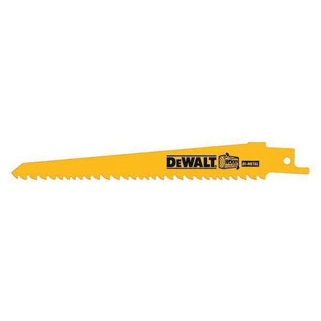 Reciprocating Saw Blade 6" 5/8TPI PK25 by USA Dewalt Reciprocating Power Saw Blades