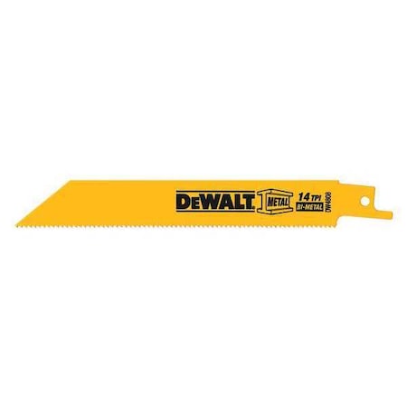Straight Recip Saw Blade 6" 14TPI PK5 by USA Dewalt Reciprocating Power Saw Blades