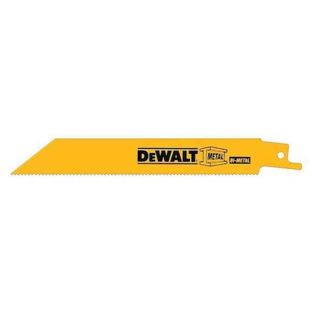 Straight Recip Saw Blade 6" 14TPI PK100 by USA Dewalt Reciprocating Power Saw Blades