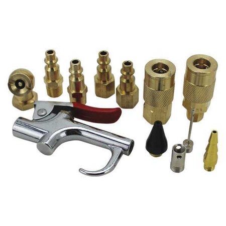 Blow Gun Kit 150 psi 12 pcs. by USA Exelair Air Guns