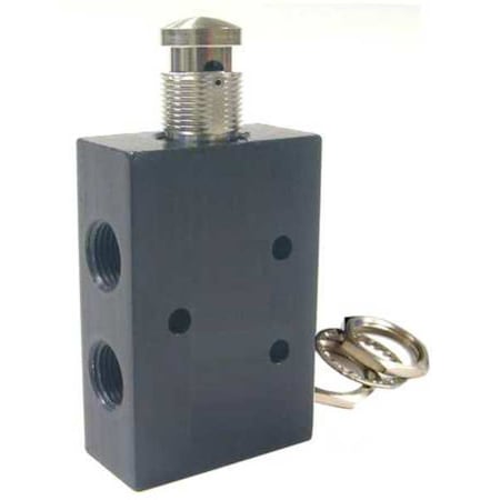 Control Valve 5 Way 1/8 In FNPT by USA Pneumadyne Pneumatic Manual Air Control Valves