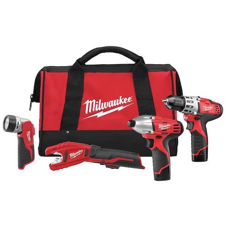 M12 Cordless Combination Kit 12V 1.5A/hr. by USA Milwaukee Cordless Power Tool Combination Kits