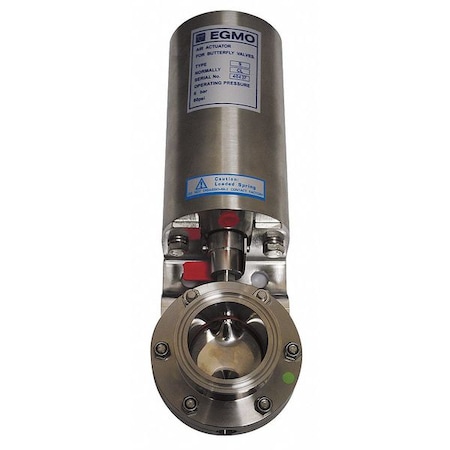 Butterfly Valve Spring Return SS 4 In. by USA Value Brand Pneumatic Flow Control Valves