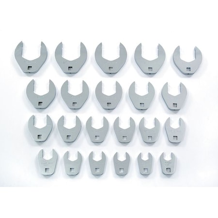 Crowfoot Sockt Set Opn End 1/2" Dr 22 Pc by USA Proto Crowfoot Socket Wrenches