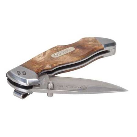 Folding Knife Drop Point 5 3/4 In Brown by USA Greenlee Folding Knives