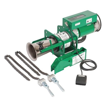 Cable Puller 8000 lb 120V w/Chain Mount Type 6901 by USA Greenlee Cable Pullers
