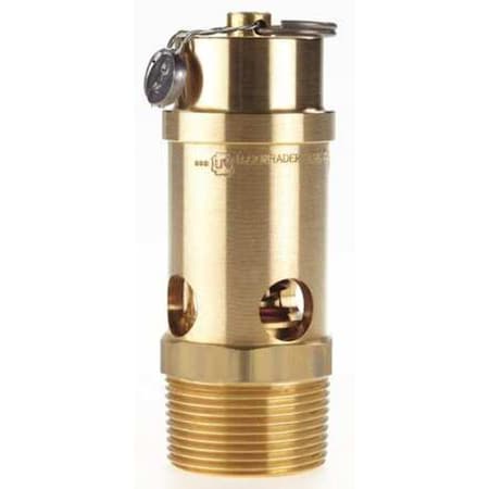 Safety Valve Soft Seat 1 1/4 In 75 PSI by USA Conrader Pneumatic Safety Valves