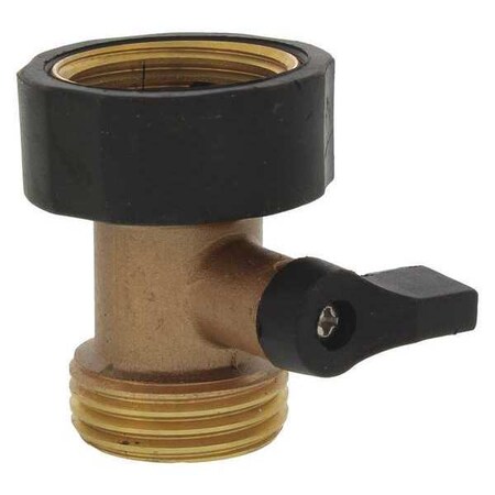 Brass Hose Shutoff One Way PK6 by USA Aquaplumb Pneumatic Push On Hose Fittings