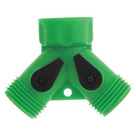 Hose Connector Plastic Y w/Shutoff PK12 by USA Aquaplumb Pneumatic Push On Hose Fittings
