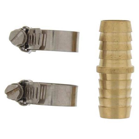 Hose Shank Mender 5/8" Brass Re PK12 by USA Aquaplumb Pneumatic Push On Hose Fittings