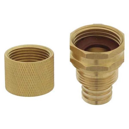 Hose Ultmt Mender 5/8" Brass Female PK12 by USA Aquaplumb Pneumatic Push On Hose Fittings