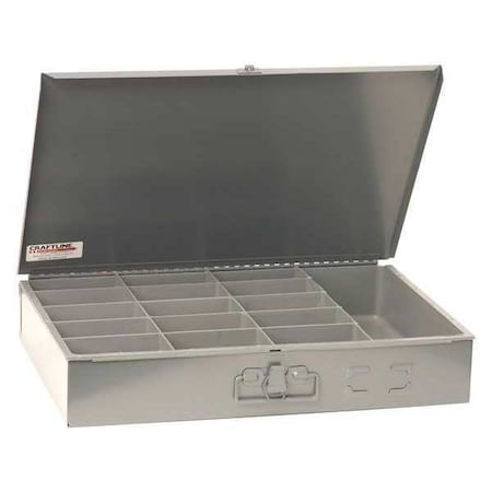 Compartment Box 16 Bin Organizer Gray by USA Craftline Bucket Bags & Tool Organizers