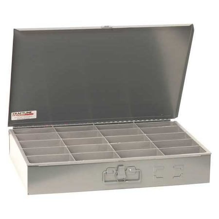 Compartment Box 20 Bin Organizer Gray by USA Craftline Bucket Bags & Tool Organizers