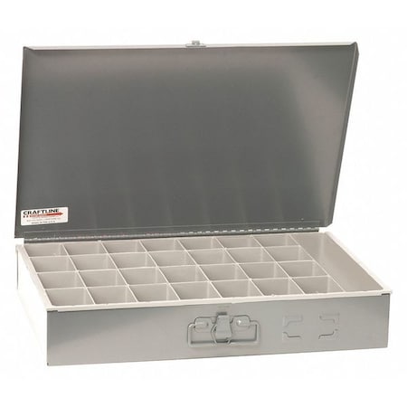 Compartment Box 29 Bin Organizer Gray by USA Craftline Bucket Bags & Tool Organizers